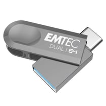 Clé USB EMTEC D280 - USB 3.2 Type-C - 64 Go
