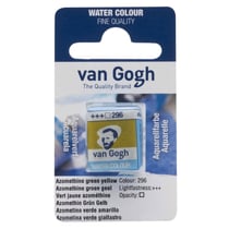 Peinture aquarelle van Gogh godet vert jaune azométhine 296