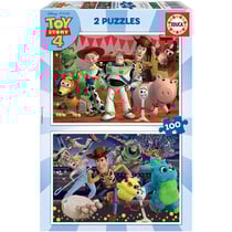 Puzzle - Toy Story 4 - Disney - 2 modèles de 100 pièces - Enfant dès 6 ans
