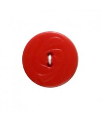 Carte de 4 boutons stries rouge 19mm - Distrifil Rouge