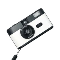 Appareil Photo Enfant Réutilisable Avec Flash Intégré Et Objectif 28mm Noir + Blanc YONIS