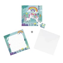 Puzzle 25 pièces - Carte Cadeau Famille Licornes - Jura Toys