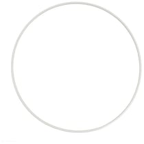 Cercle nu en métal, d 40 cm, blanc, 1 pièce