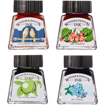 Set de 4 flacons 14ml encre à dessiner - Winsor & Newton