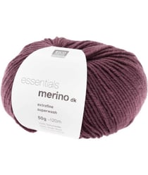 Fil de laine à tricoter ESSENTIALS MERINO DK - Rico Design 83 Violet