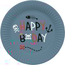 8 Assiettes Pirate Party