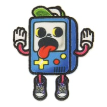 Ecusson thermocollant fun console de jeu 6,5cm x 4cm