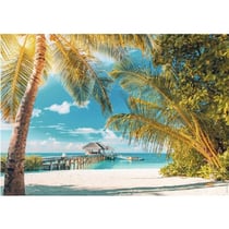 Puzzle plage paradisiaque - 1500 pieces collection evasion - nathan - 87794