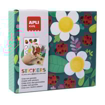 Jeu de gommettes coccinelle