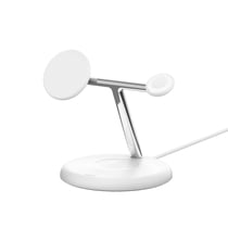 Belkin Station de Charge 3-en-1 MagSafe Qi2 15W pour iPhone / AirPods / Apple Watch Blanc