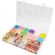 Maxi Boite perles heishi et polymère 190 g