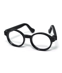 Lunettes Rondes pour Amigurumi / Poupée - 6,5 x 2,5 cm - Circulo Noir