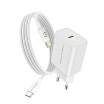 Mayaxess Chargeur Secteur pour Galaxy Z Flip 6 20W + Câble USB-C 1m Blanc
