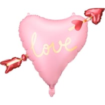Ballon Aluminium Coeur Love avec Flèche   55 cm