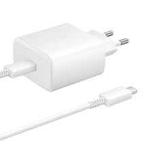 Samsung Pack Chargeur Secteur Samsung 45W USB-C avec câble USB-C vers USB-C 1,8m Blanc