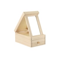 COIFFEUSE 1 TIROIR MIROIR EN BOIS 120x85x180mm