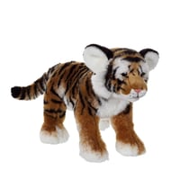 Peluche - Fauve allongé 30 cm -tigre brun