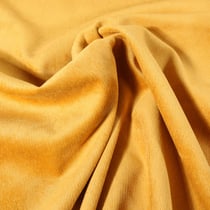 Tissu Velours milleraies uni Moutarde
