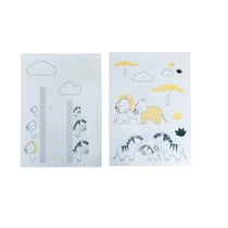 Stickers muraux savane 70x50cm