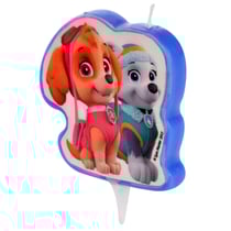 1 Bougie Pat Patrouille - Stella + Everest (9 cm)