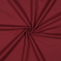 Tissu Flanelle de Coton Jasmine uni Bordeaux