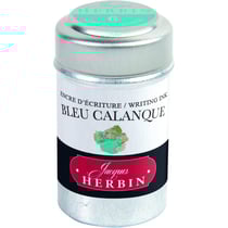 6 cartouches d'encre - Bleu calanque - Pour stylos plume et roller - Herbin