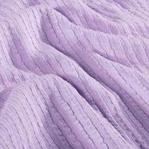 Tissu Jersey Bord Côte stretch Romy uni Lilas