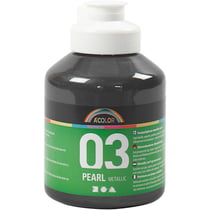 Peinture acrylique métallisée, noir, 500 ml/ 1 flacon