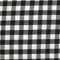 Tissu Rayures Très grands carreaux 17 mm Noir