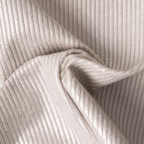 Tissu Velours d'ameublement côtelé Emy uni Argent
