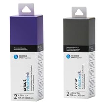 4 feuilles de transfert pour Mug Press - Violet + Gris