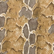 Tissu Suédine extensible Snake sur fond Beige