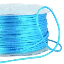 Cordon queue de rat 2mm turquoise au mètre