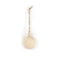 Graine Créative - Boule ronde en bois à suspendre Noël 6 cm
