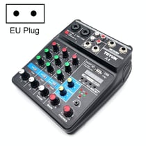 Table De Mixage 4 Voies Polyvalente Pour Studio Et Enregistrement En Direct Noir YONIS