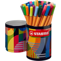 Feutres - STABILO - Point 88 - Arty - 45 couleurs - Pointe fine - Pot métal