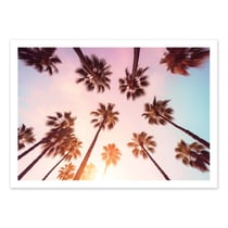 Affiche 50x70 cm - Beverly Hills Sunset Palms - Philippe Hugonnard