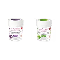 2 colorants alimentaires en poudre - vert-violet