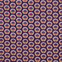 Tissu Velours milleraies Poppy Fleurs mia sur fond Violet