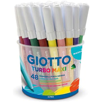 Lot de 14 pots de 48 feutres de coloriage GIOTTO Turbo Maxi pointe large assortis