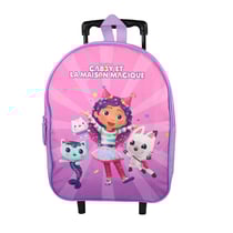 Sac à dos à roulettes Gabby et La Maison Magique violet - Bagtrotter