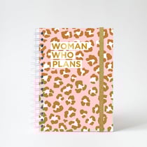 Agenda Semainier Janvier 2026 - Décembre 2026 Pink Leopard - Women Warriors