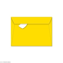 Enveloppe Pollen 114 x 162 mm - Jaune soleil - 5 pcs