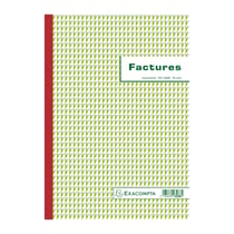 Manifold Factures avec mention TVA 29,7x21cm 50 feuillets tripli autocopiants - x 5 - Exacompta