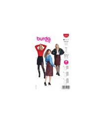 Patron Burda 5773 - Jupe femme du 34 au 48 taille n°FR 34-46