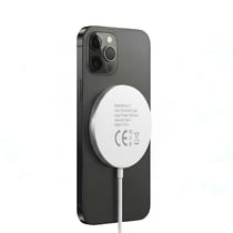 Mayaxess Chargeur Magsafe Magnétique 15W pour iPhone 15 / 15 Plus / 15 Pro / 15 Pro Max Blanc