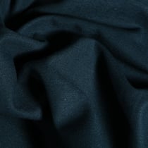 Tissu Coton Sergé d'ameublement uni Bleu nuit