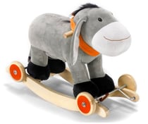 Ane à bascule a roulettes peluche fritz - bayer - chic 2000 - 40004 - basculant bébé