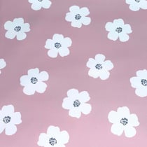 Tissu Imperméable déperlant Jexy Fleur sur fond Rose