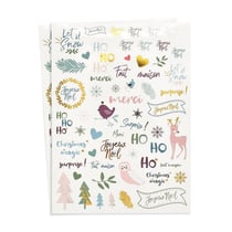 MégaCréa DIY - Gommettes transparentes Noël scandinave 118 pièces
